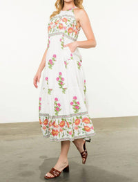 Thml - Halter Floral Print Maxi Dress