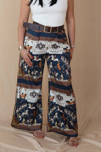 I TOO Quinn Pants in blue multi - women's pants - alternate view