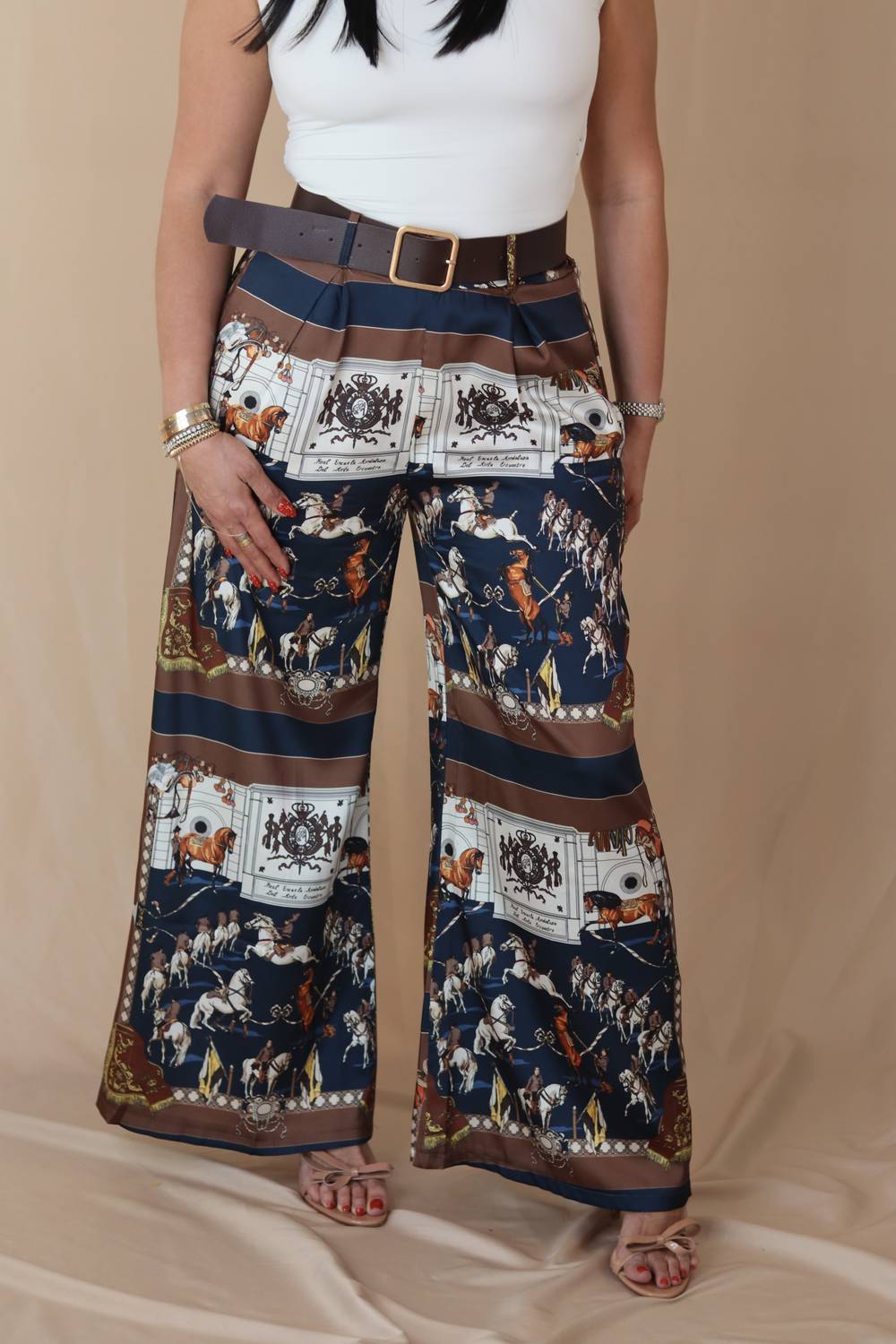 I TOO Quinn Pants in blue multi - women's pants - alternate view