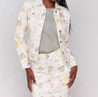 Charlie B - Printed Stretch Twill Jacket
