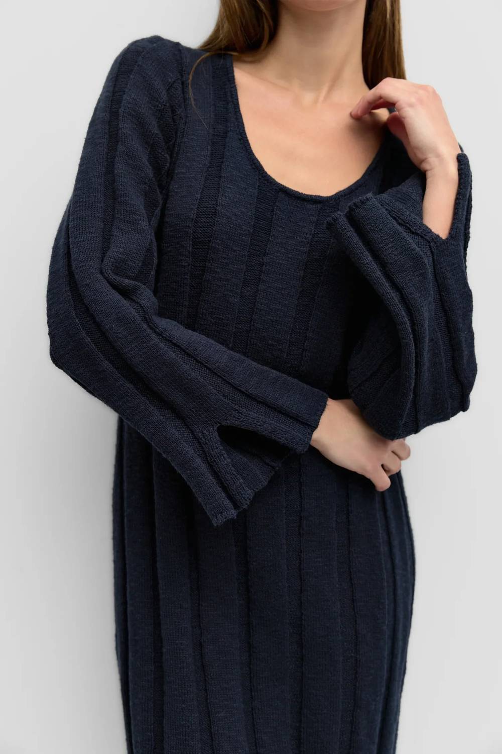 Mod Ref - Weighted Textured Knit Dress