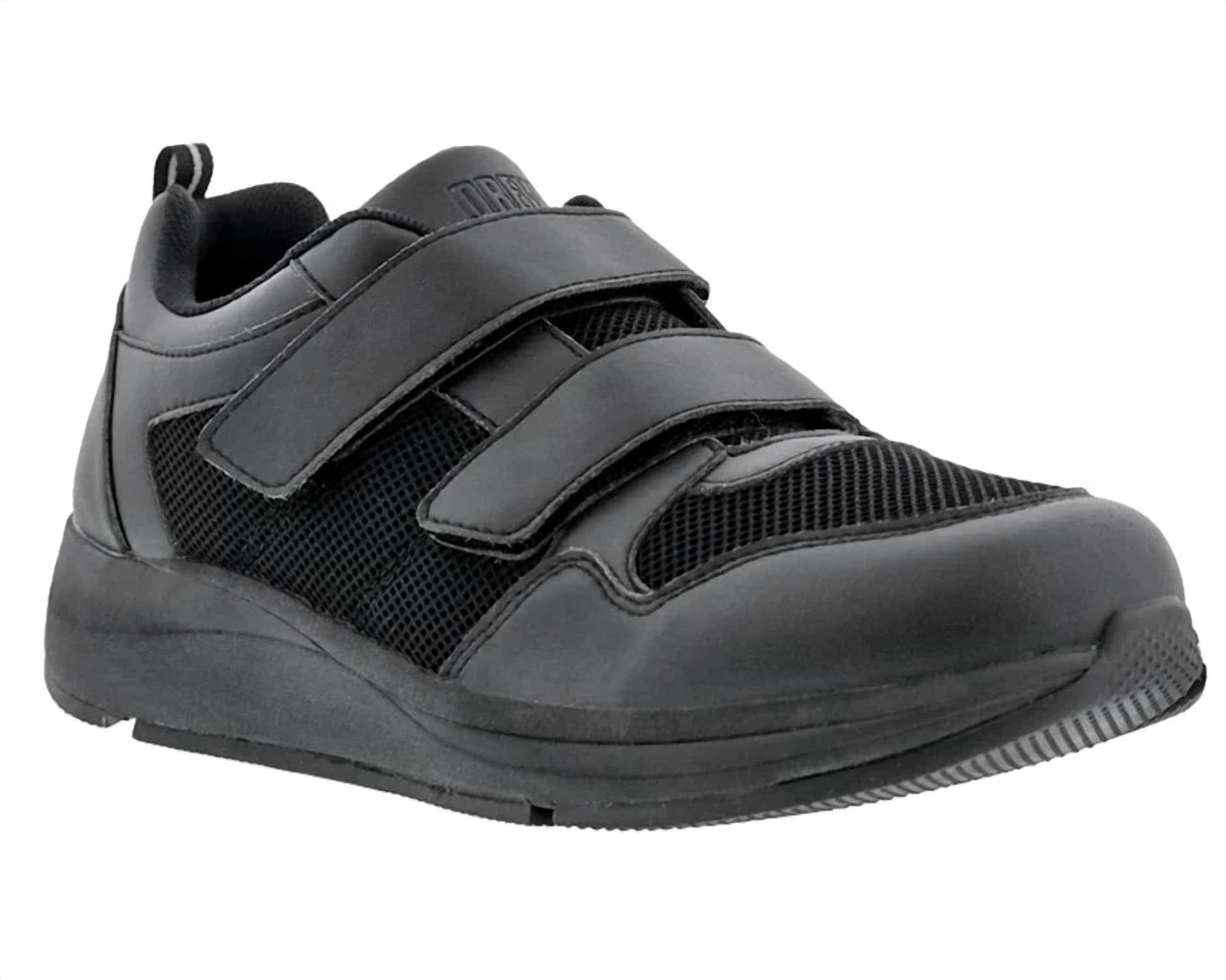 DREW Men's Contest Hook And Loop Sneaker in black combo - men's sneaker