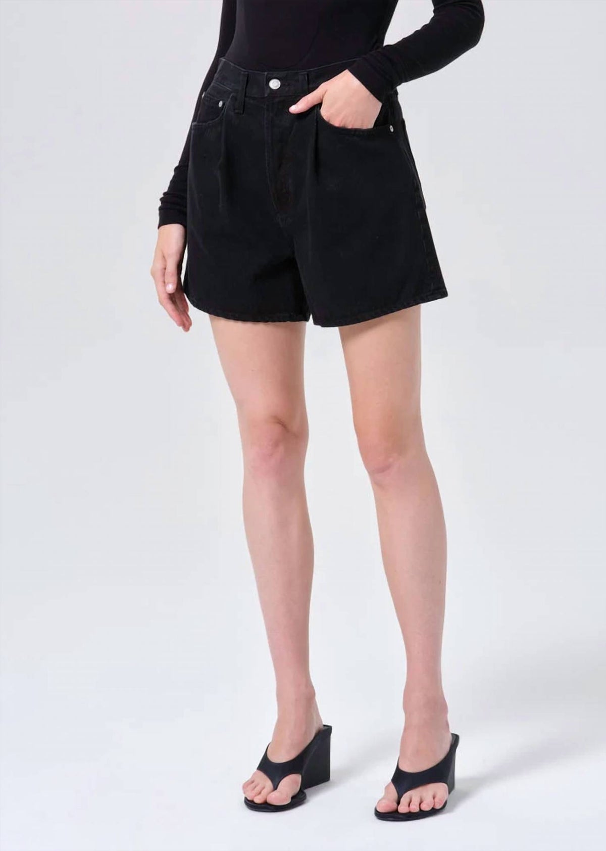 Agolde - Women's Rhoda Pleated A-line Short