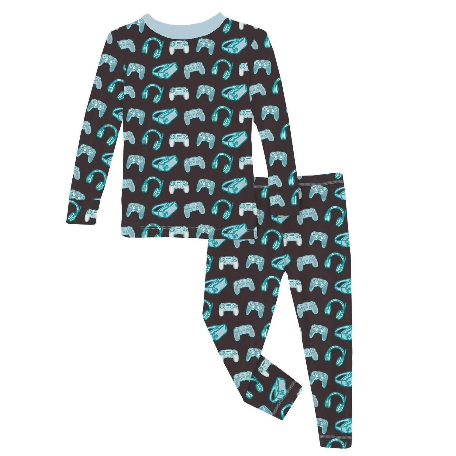 Kickee - Boys Long Sleeve Pajama Set