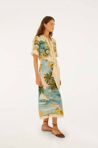 Farm Rio - Collared Midi Dress