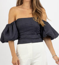 Olivaceous - Statement Sleeve Top