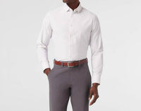 Mizzen + Main Leeward Trim Fit Long Sleeve Dress Shirt in orchid collin stripe - men's shirt