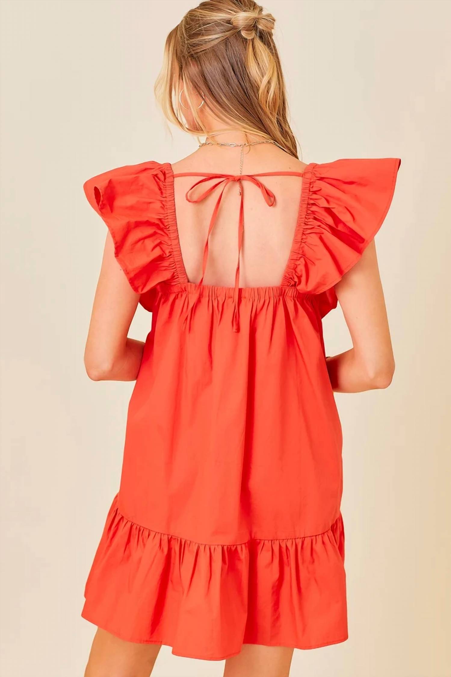 Day + Moon - Mary Babydoll Ruffle Dress