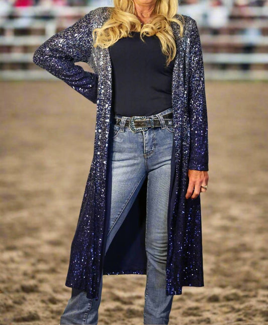 Way - Sequin Ombre Duster - Plus