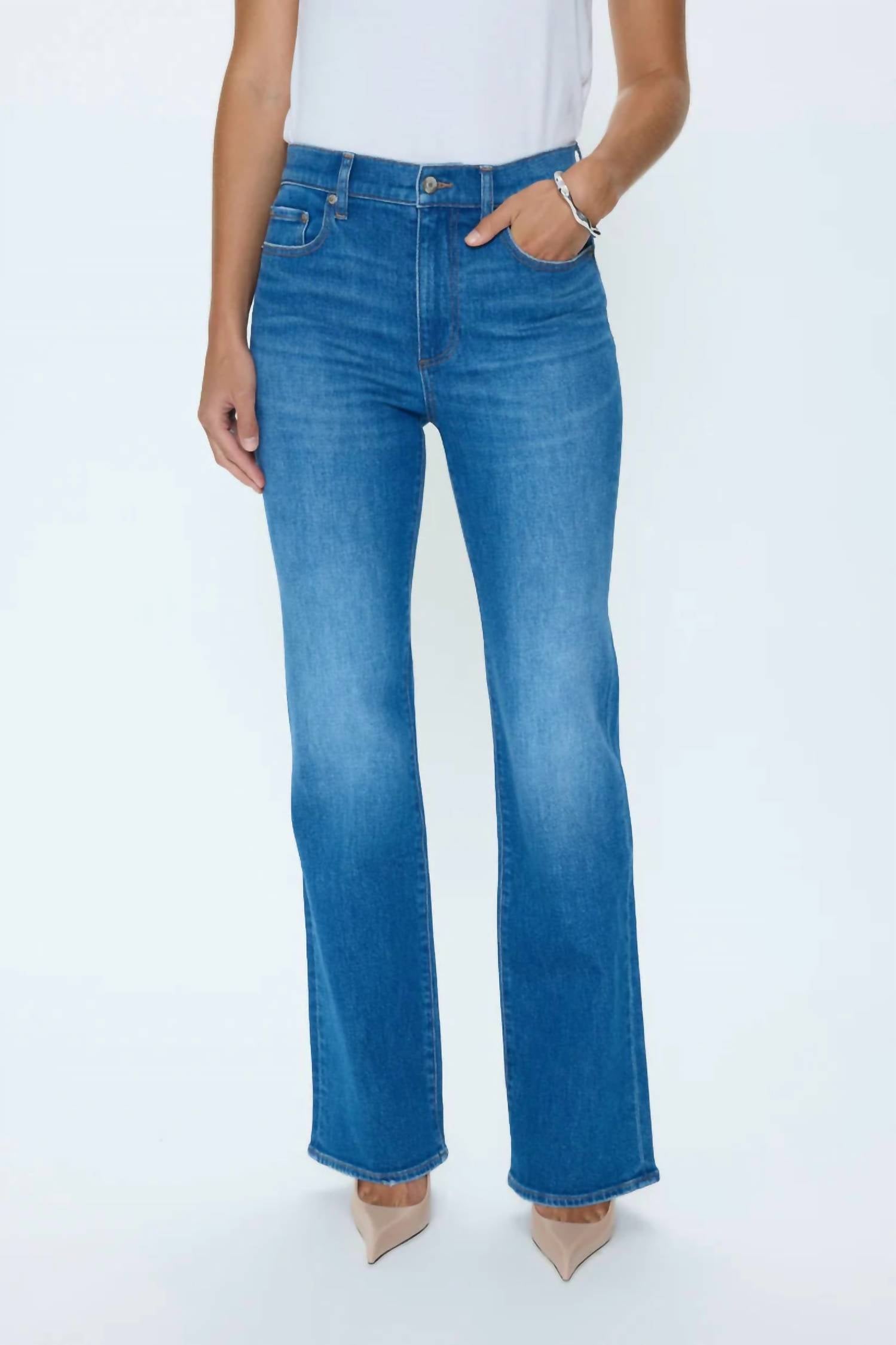 PISTOLA Evie High Rise Slim Boot Jeans in eternity - women's jeans - view 4