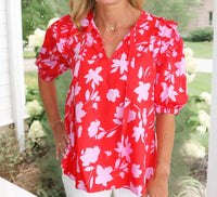 Sugarlips - Bethany Tie Neck Blouse