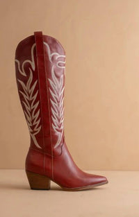 Oasis Society - Women's Savannah Embroidered Western Boot