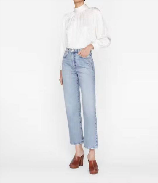 Frame - Foldover Mock Neck Blouse