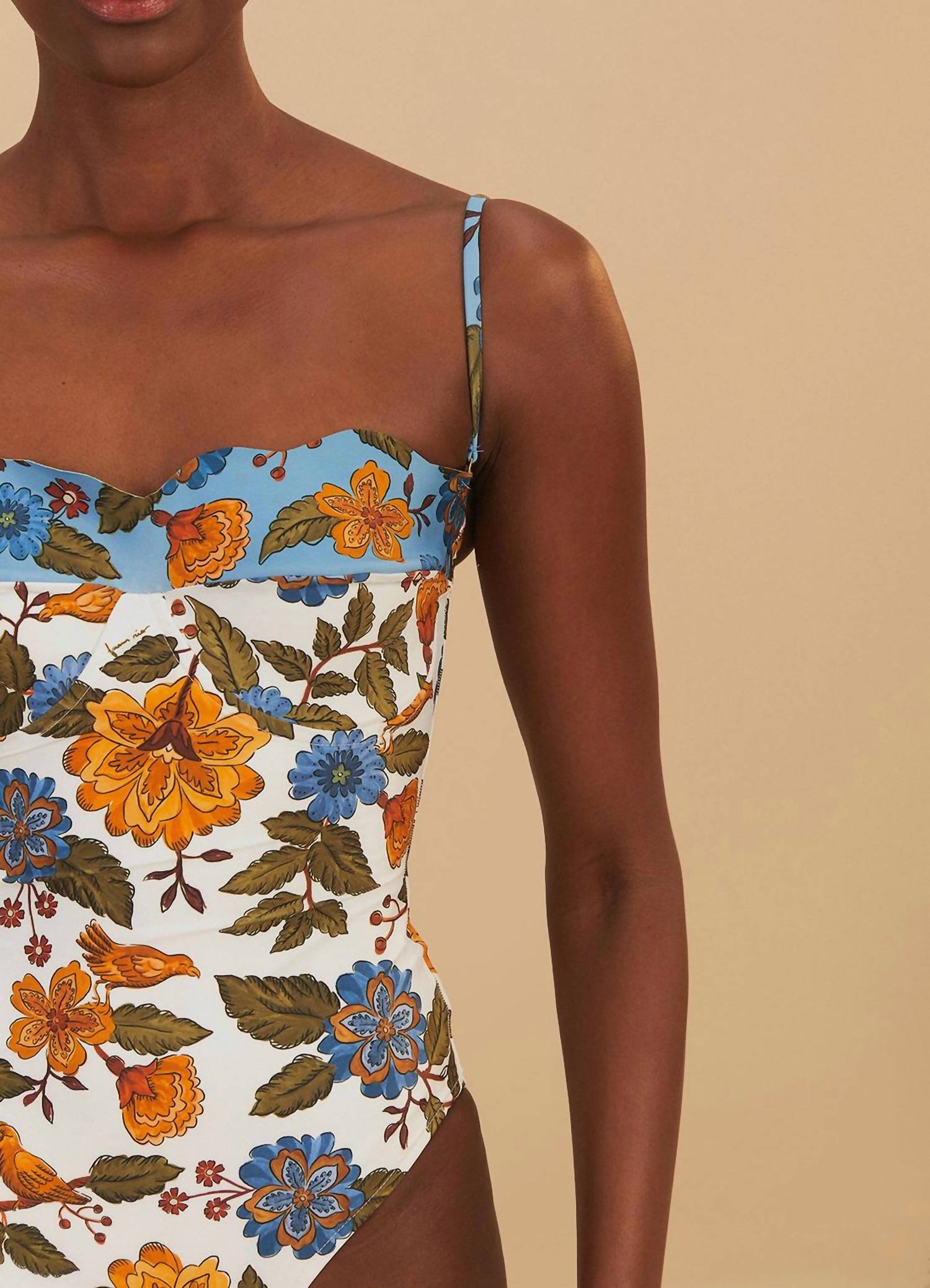 Farm Rio - GARDEN SCARF ONE PIECE SWIMSUIT