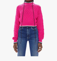 Mother - Mock Neck Jumper Crop Sweater