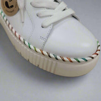 GABOR Women's Low-top Sneaker in white multi - women's sneaker - alternate view