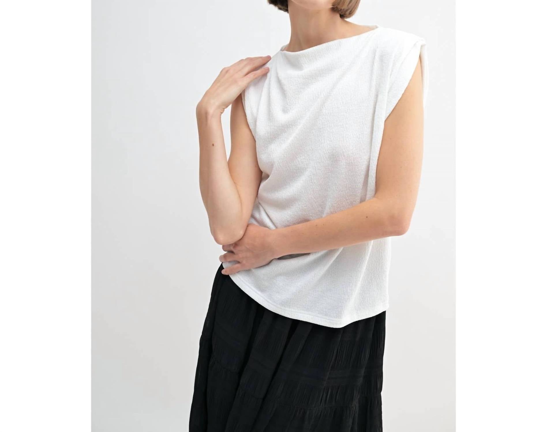Fun 2 Fun - Boat Neck Knit Top
