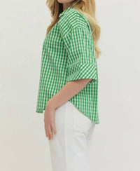 Entro - Gingham Top