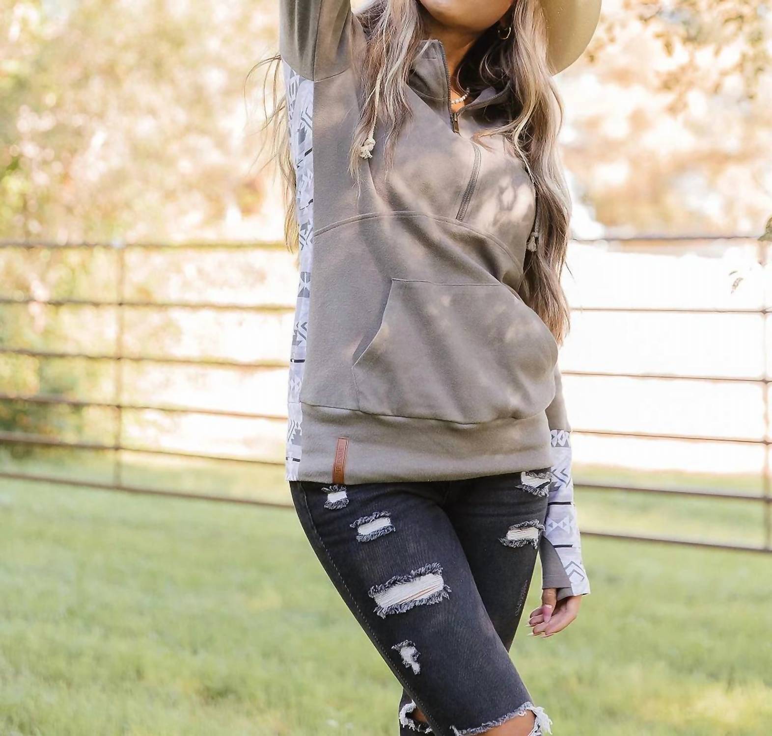 Ampersand Ave - Halfzip Hoodie