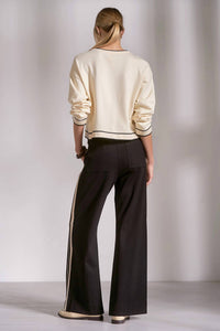 Elan - Women's Long Sleeves Crewneck Sweater