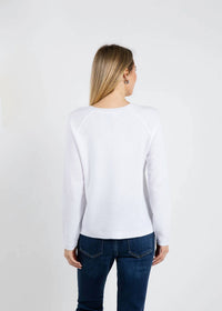 Elliott Lauren - Waffle Stitch Raglan Sweater