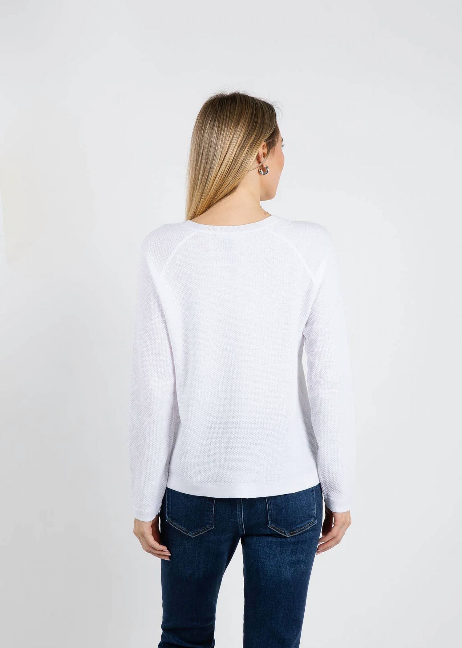 Elliott Lauren - Waffle Stitch Raglan Sweater