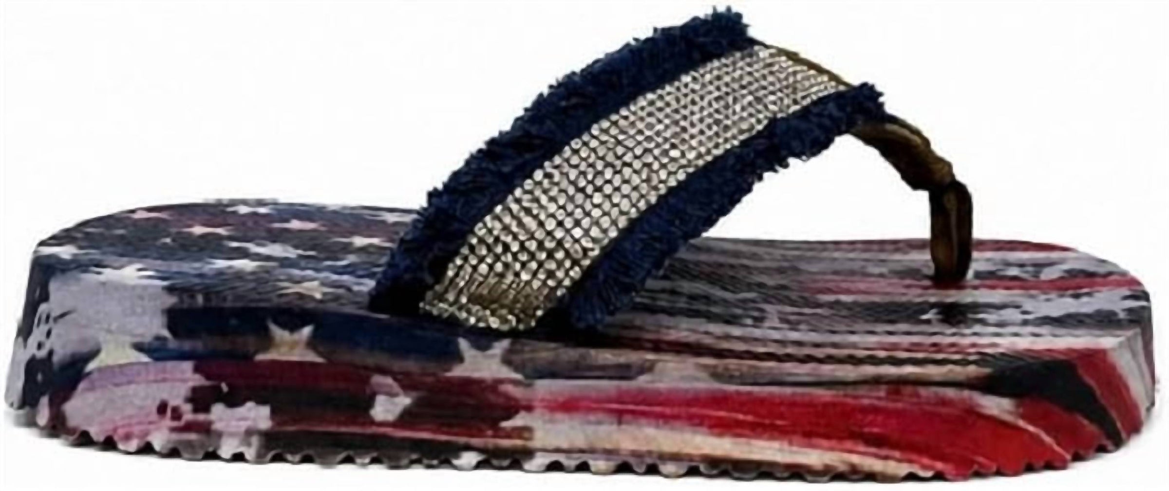 Very G - Womens United Frayed Top Flip Flop Sandal