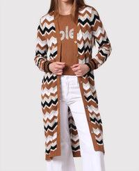 Minnie Rose - Chevron Pointelle Duster