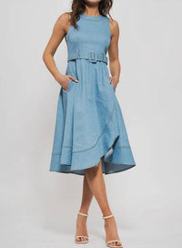 Urban Daizy - Fit And Flare Sleeveless Midi Dress