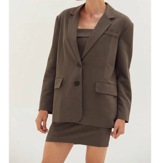 Crescent - Gia Oversized Single-breasted Blazer
