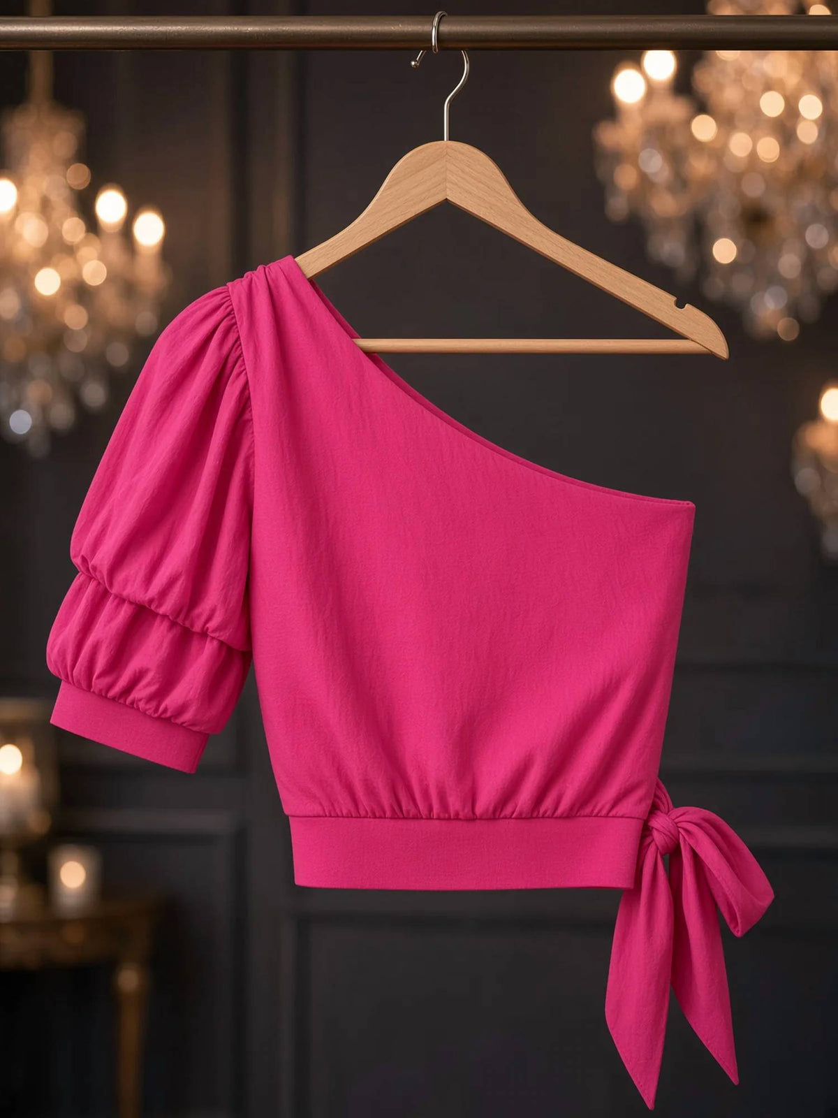 Do+Be - Women's One Shoulder Tie Top