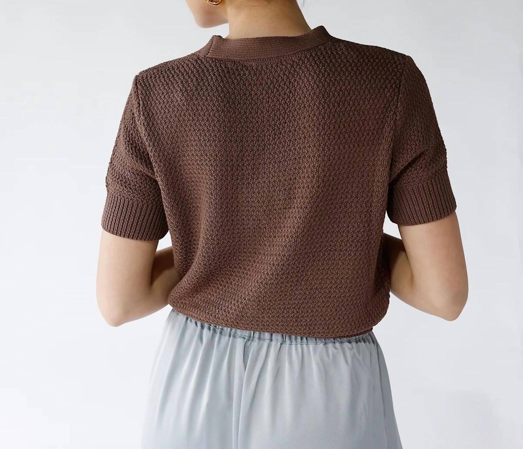 Urban Daizy - GOLDEN TIDE KNIT TOP