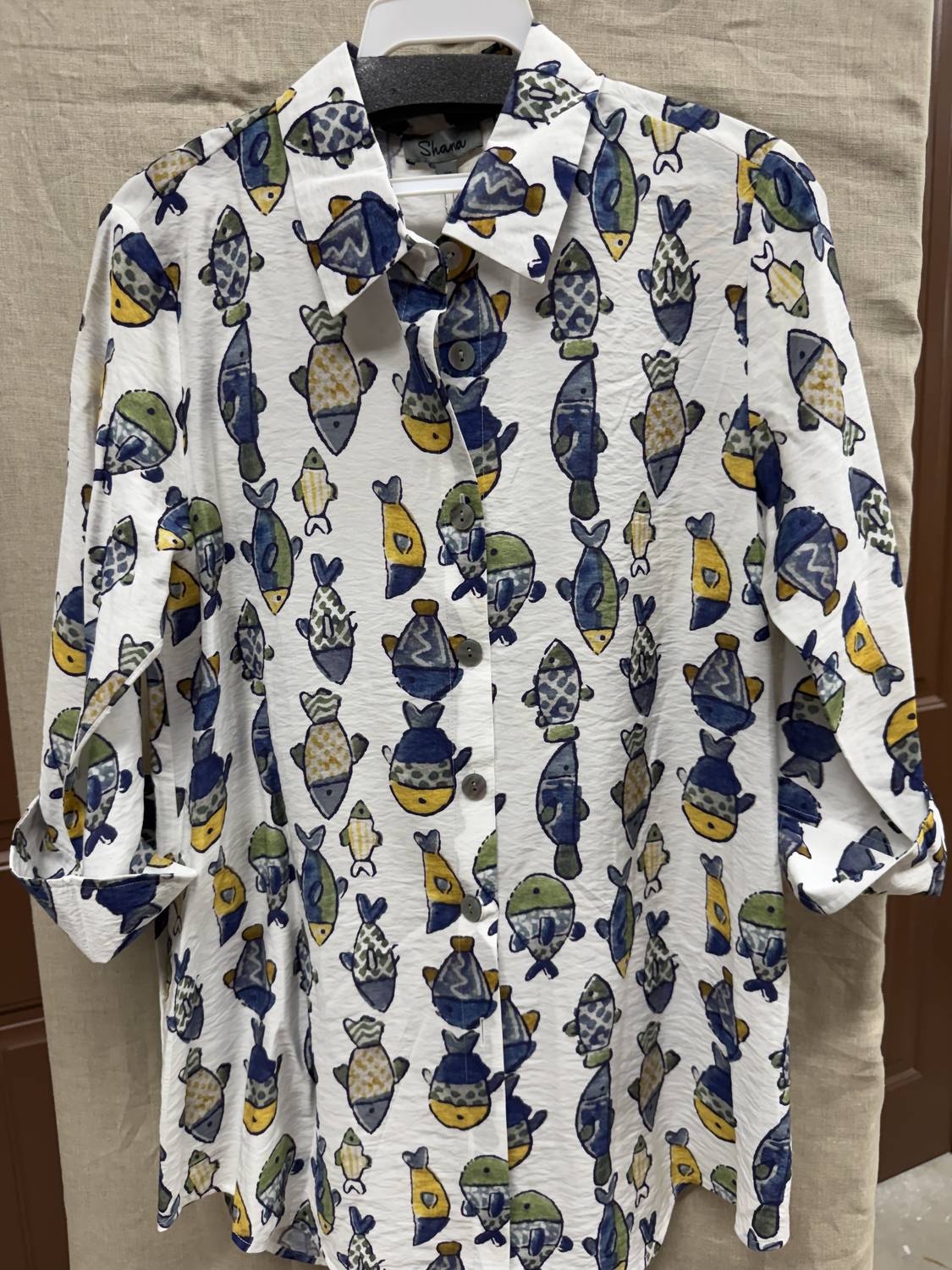 Shana Apparel - Women's Button Tunic Top