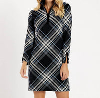 JUDE CONNALLY Anna Grand Dress in plaid black - women's dress - detail view