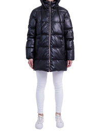 Love Token - Bianka Zip Front Puffer Coat