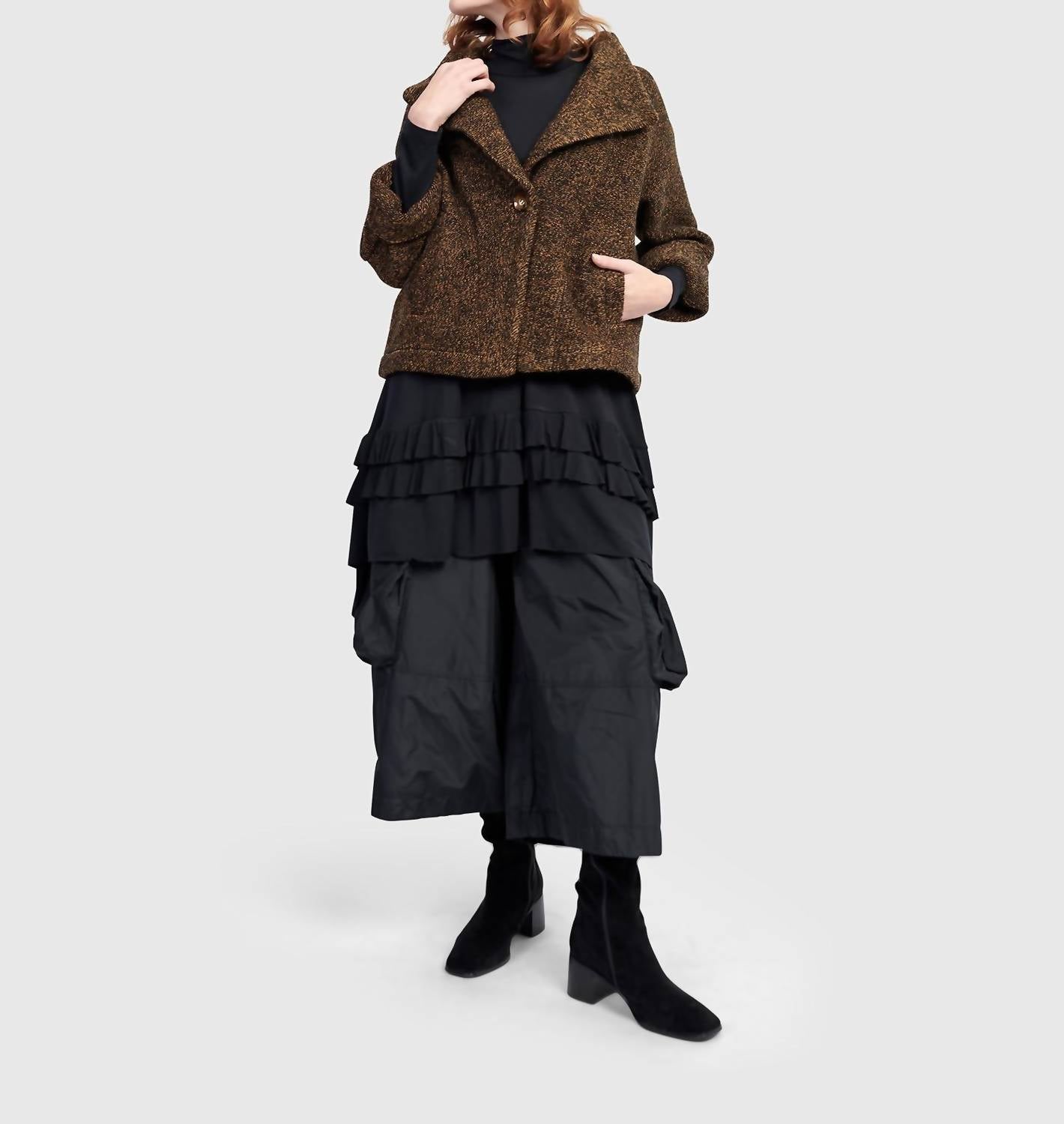 ALEMBIKA Urban Strata Jacket in honey - women's jacket - view 5