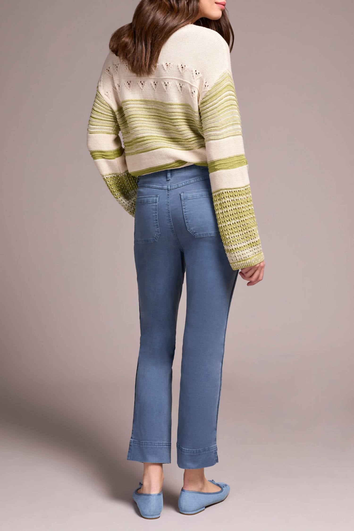 Tribal - Comfort Stretch Pull-on Kick Flare Ankle Pants