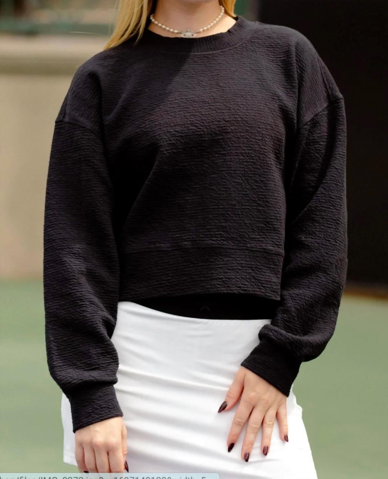 Love All Tennis Co. - Crop Crew Top