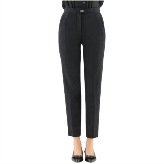 Salvatore Ferragamo - Women's Gancini Logo Ankle Trouser Pants