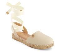 Andrea - Women's Textile Ribbon Lace Flats