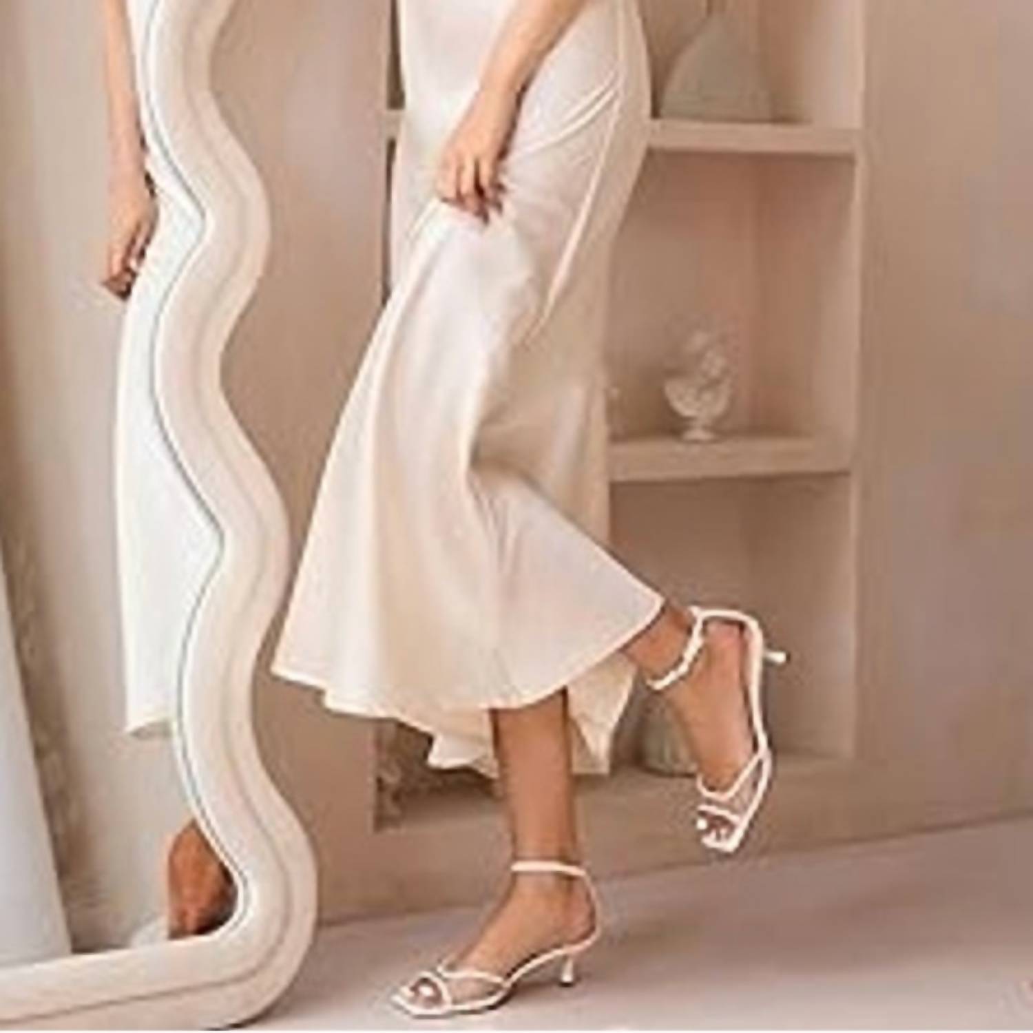 Isnom - Women's Open Toe Ankle Strap Shoes