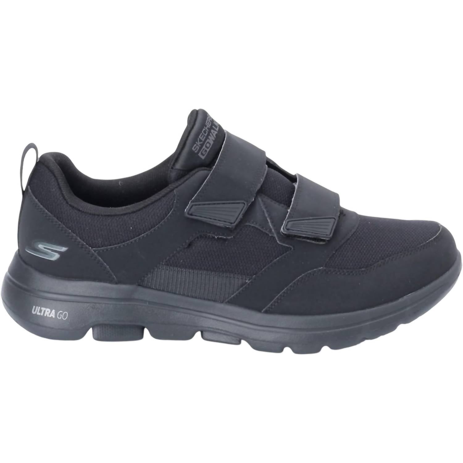 Skechers Men's Go Walk Wistful 5 Shoes in black black - men's sneaker - detail view