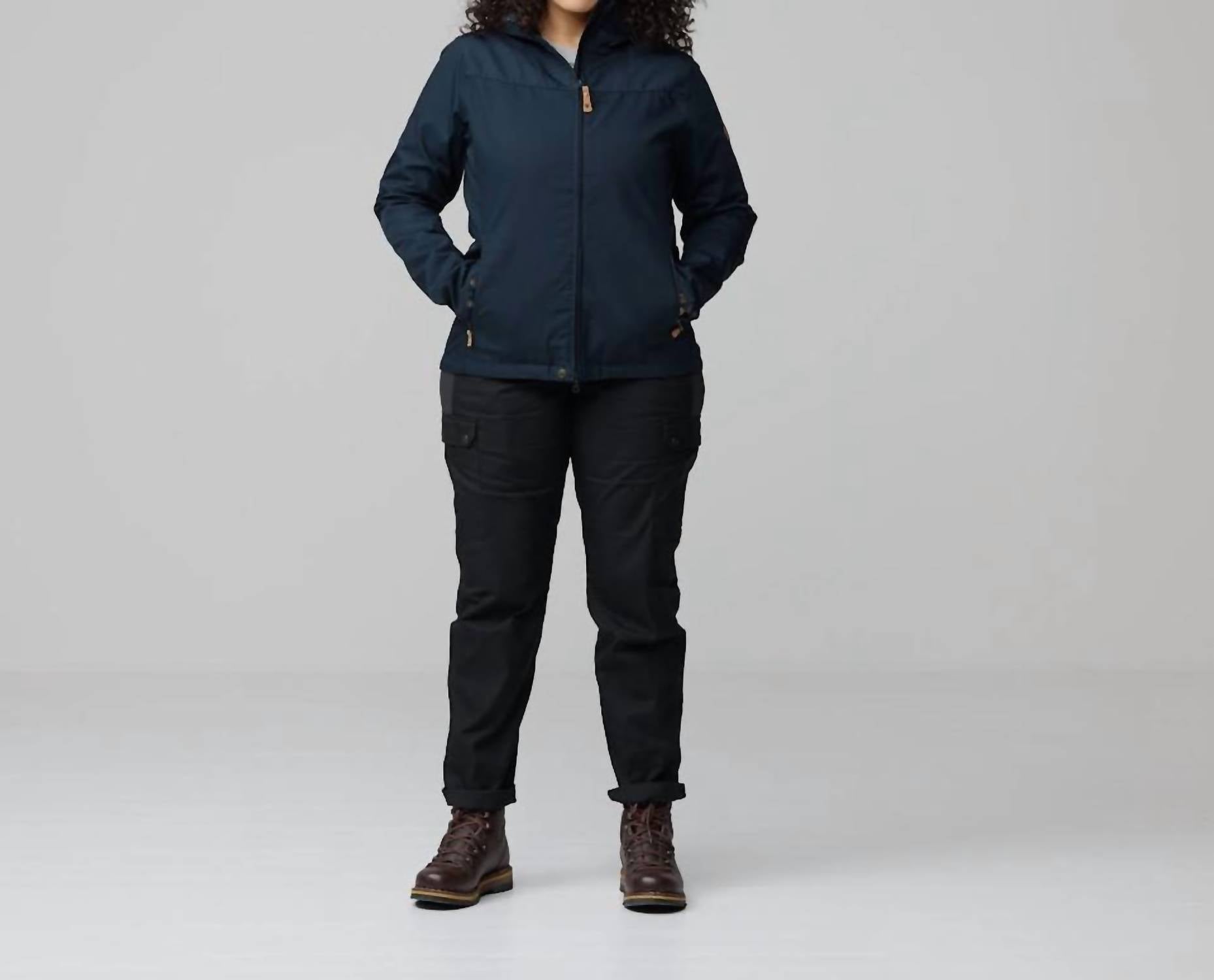 Fjallraven Women's Stina Jacket in indigo blue - women's top