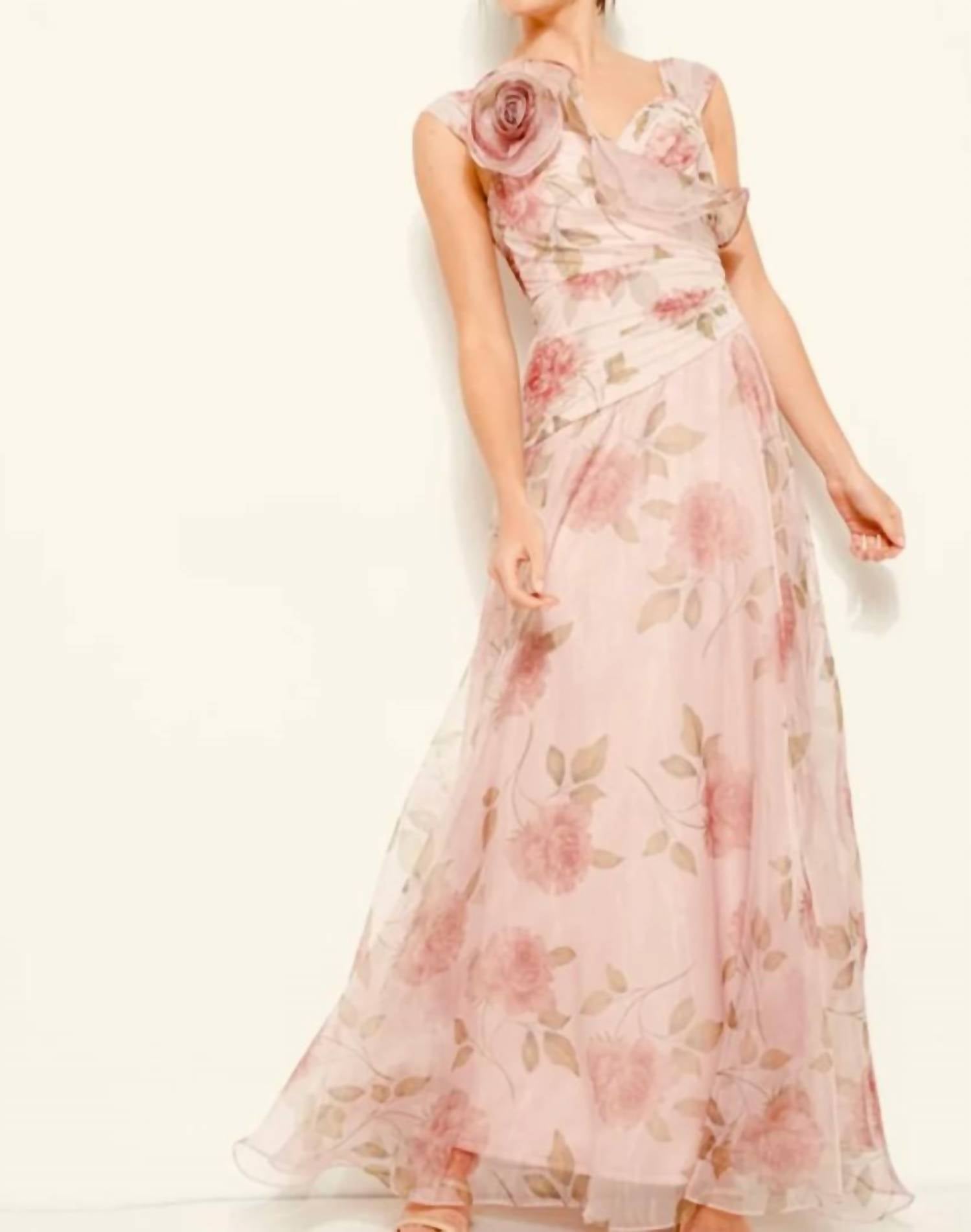 Ina Fashion - Rosette Detail Maxi Dress