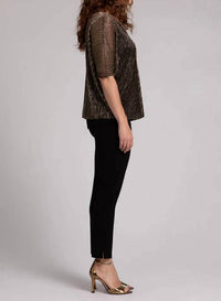 Sympli - Pleated Mesh Nu Clip Top