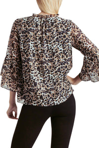 Kensie - Long Sleeve Tie Front Top