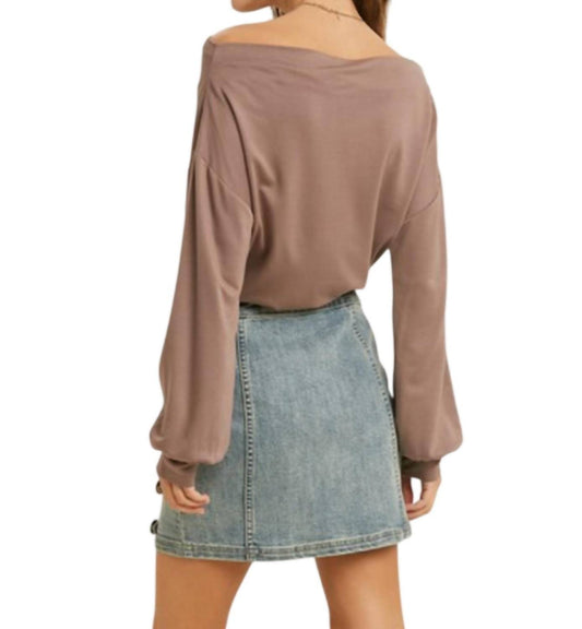 Wishlist - Off The Shoulder Knit Bodysuit