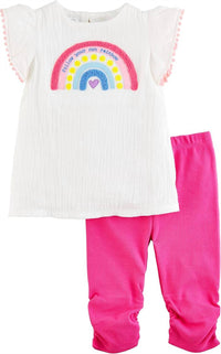 Mudpie - Girl's Rainbow Tunic & Legging Set