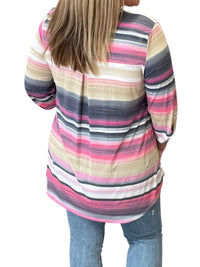 Honeyme - Striped Gabby Top