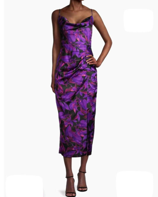 Milly - Lilliana Floating Petalshalter Neck Dress